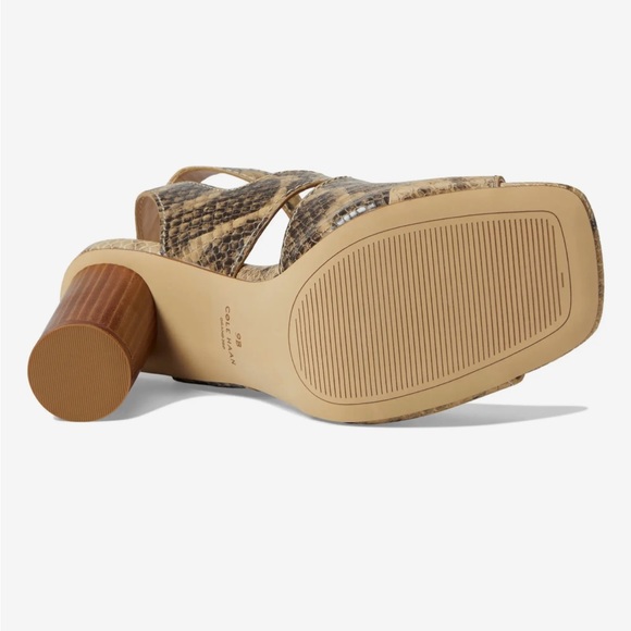 NWOB Women’s Cole Haan Reina City Sandal in ‘Snake Printed Leather’ SZ 7 - Picture 3 of 7